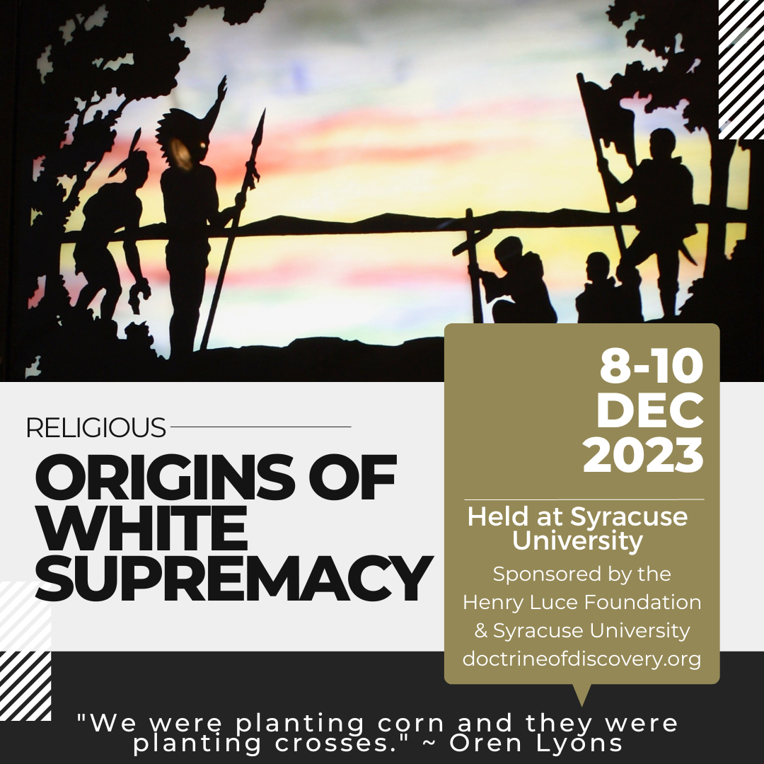 Religious Origins of White Supremacy conference flyer